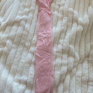 Light coral colored nylon tights with shimmer, new